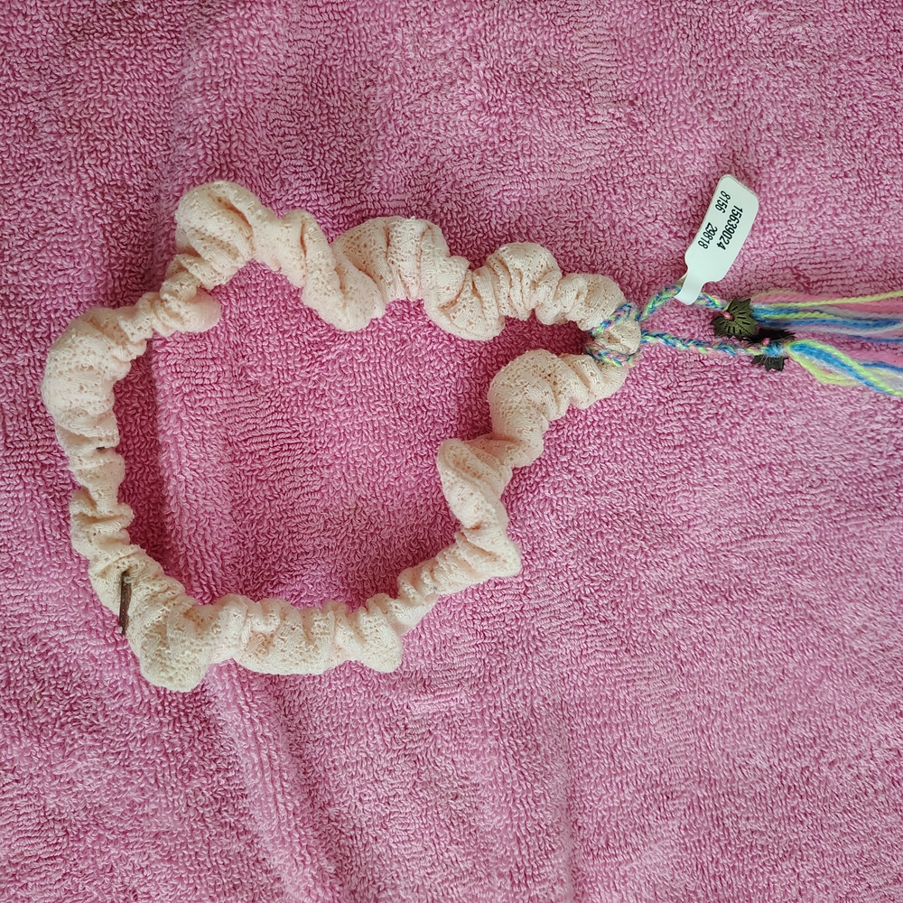 Free People Pink Lace Scrunchie